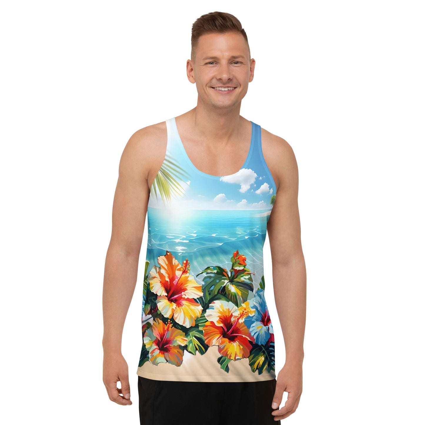 "Hibiscus" Unisex Tank Top