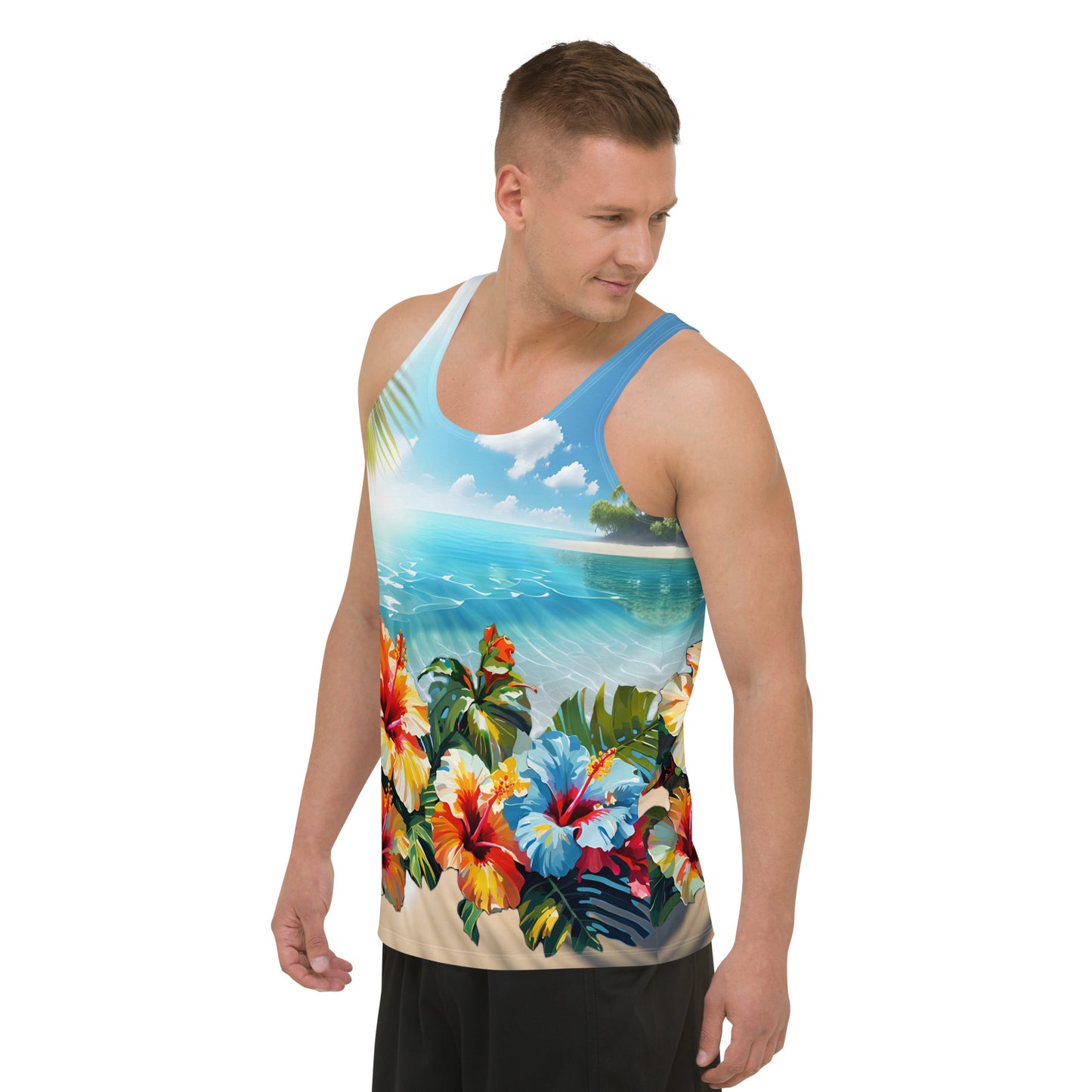 "Hibiscus" Unisex Tank Top