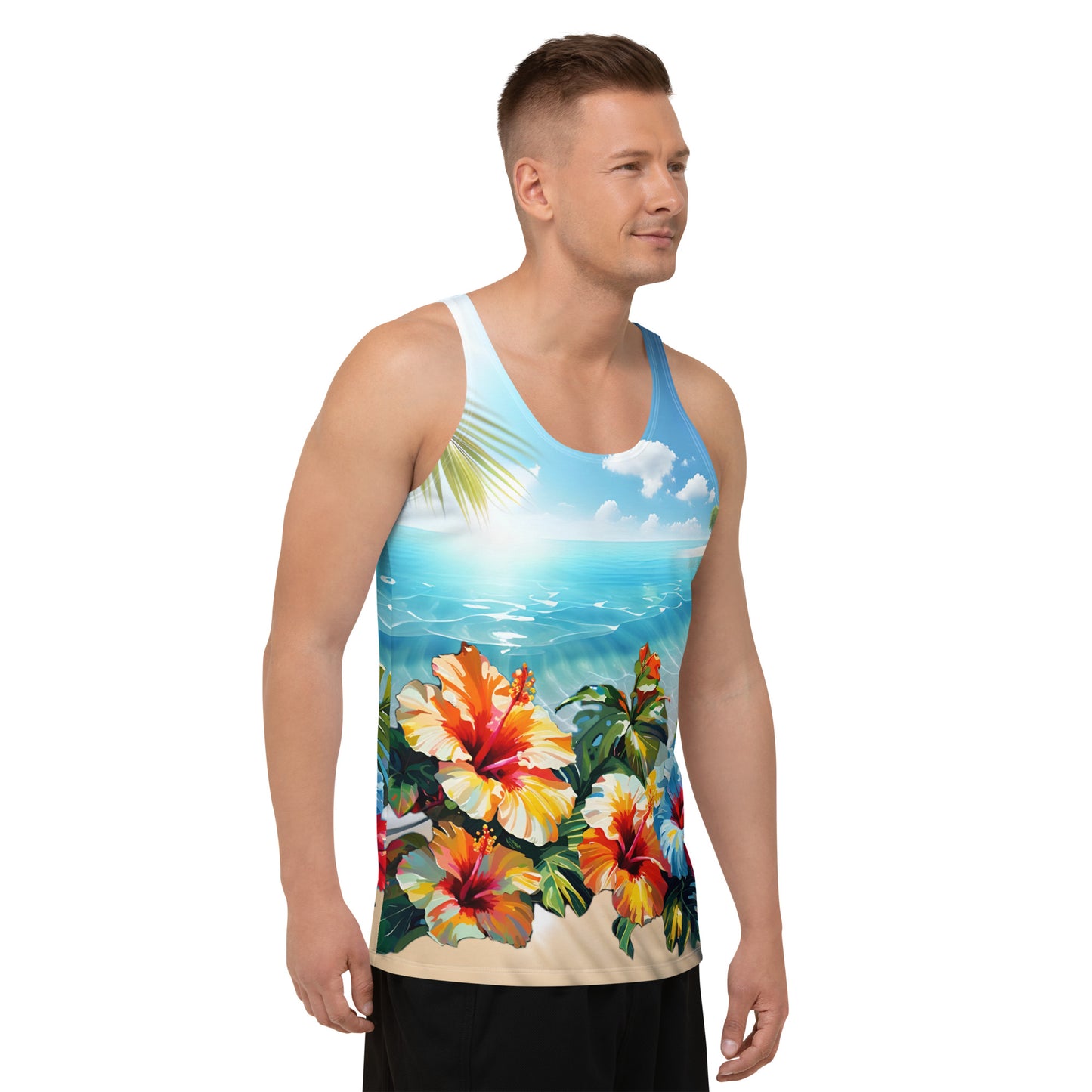 "Hibiscus" Unisex Tank Top