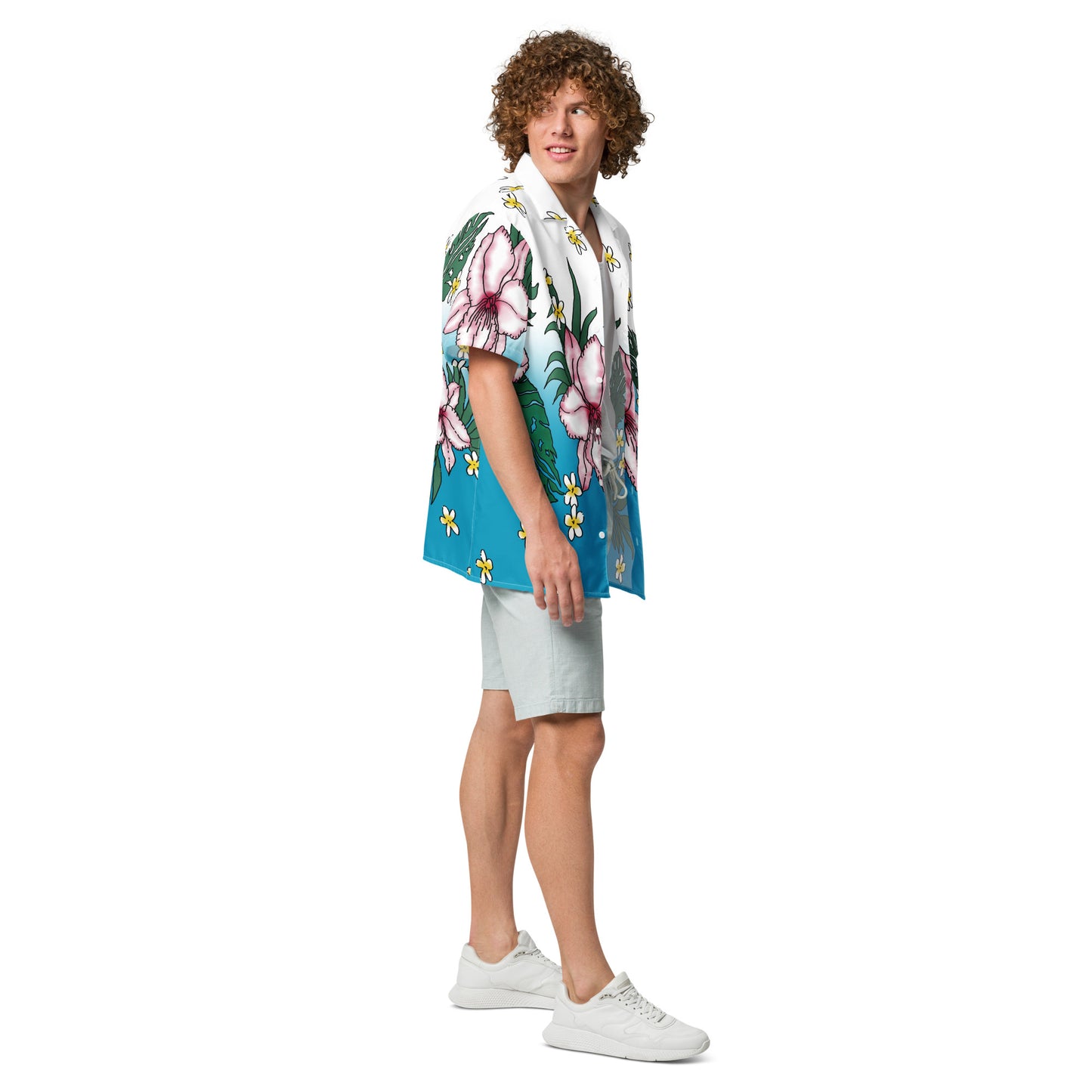 "Tropical Delight" Unisex Button Shirt