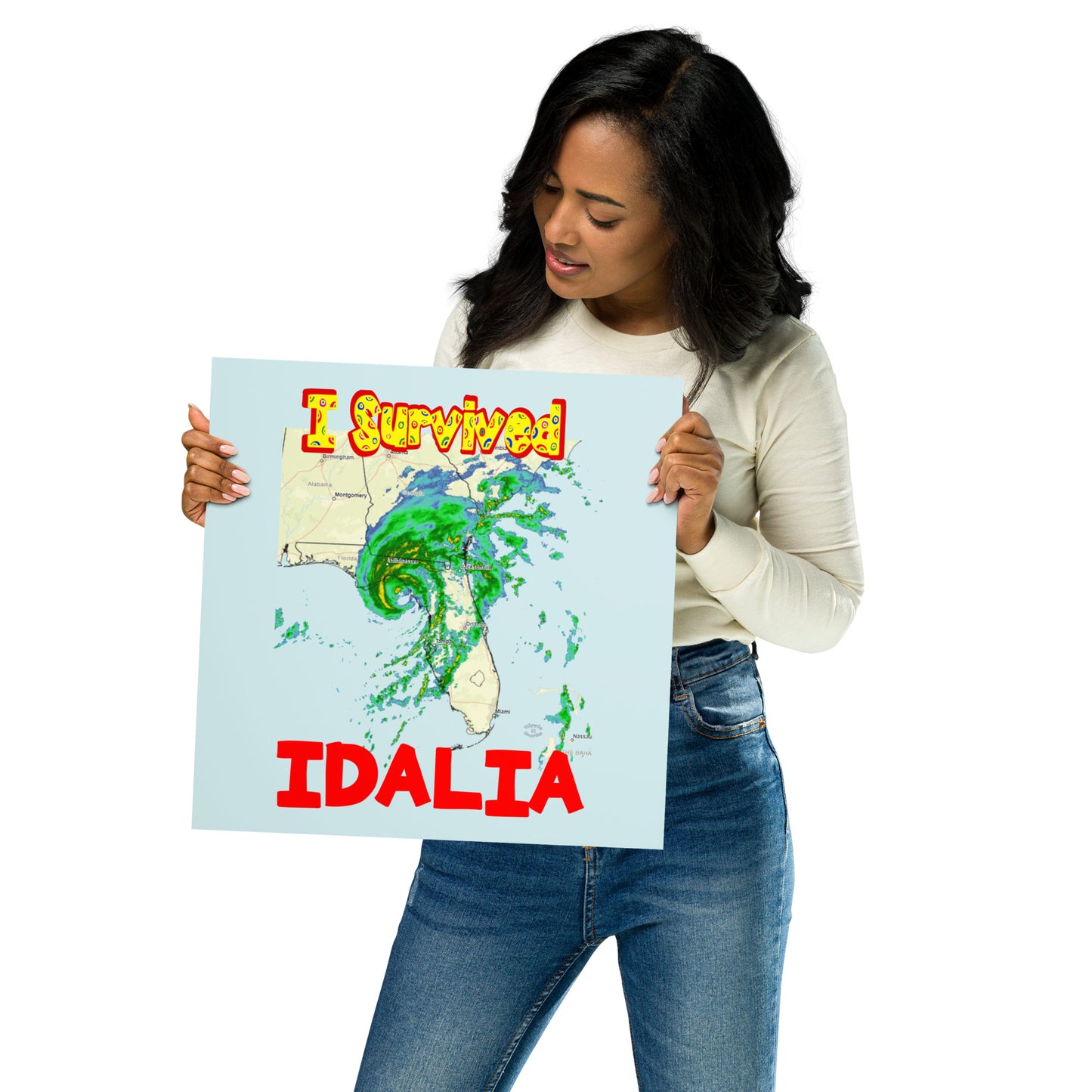 "I Survived Hurricane Idalia 2023" Poster