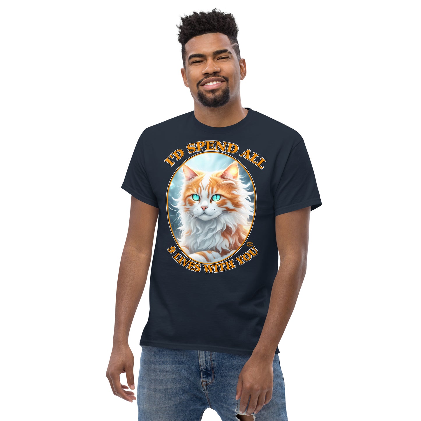 "I'd Spend All 9 Lives With You" Men's Classic Tee