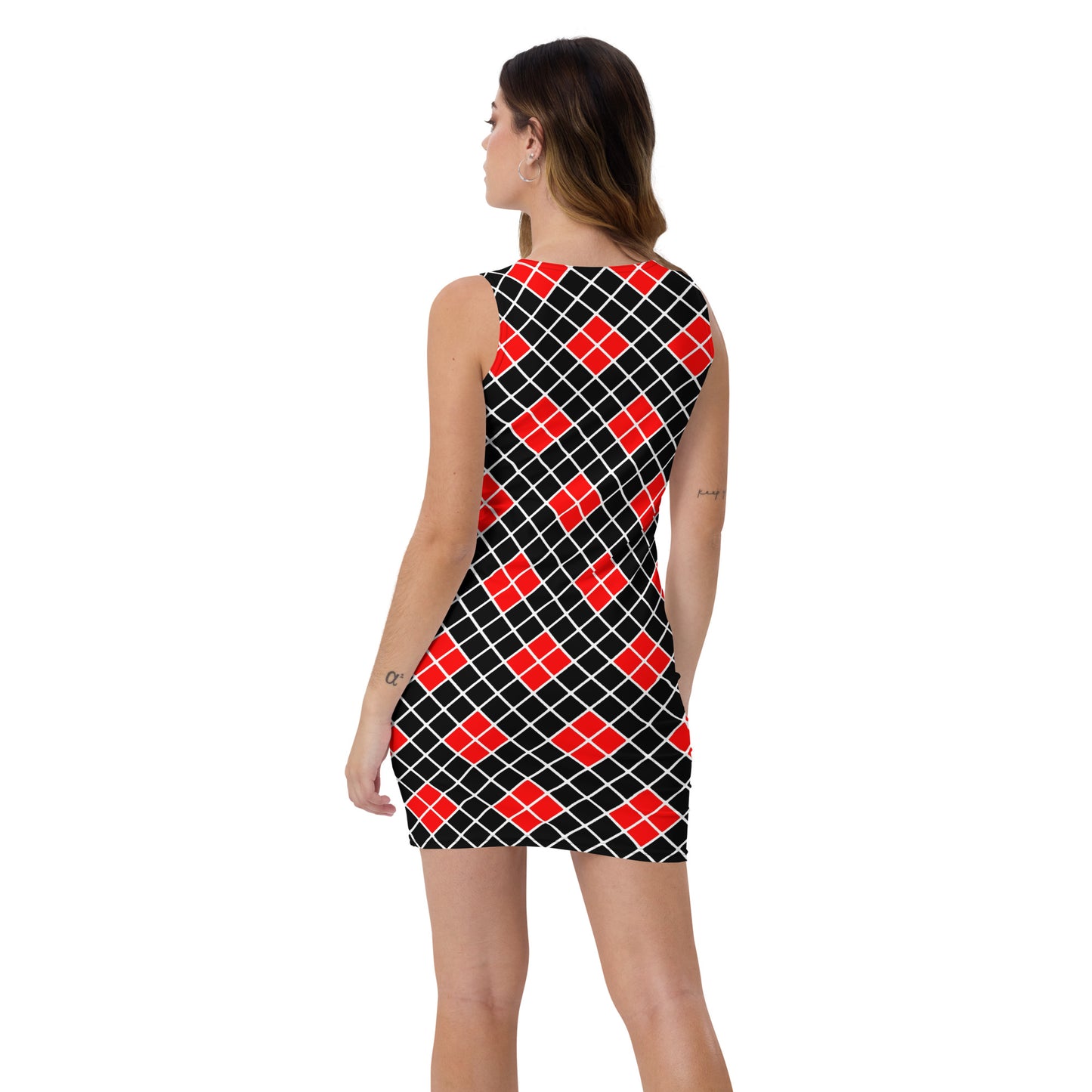 "Checkers Red" Sublimation Cut & Sew Dress