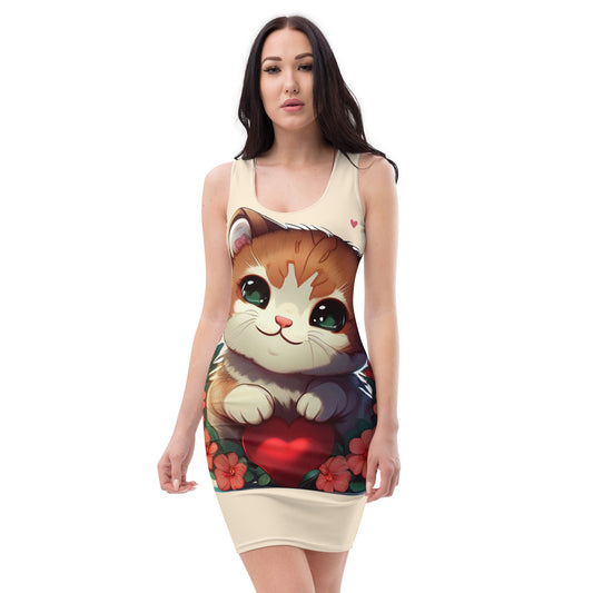 "Kool Cat #7" Sublimation Cut & Sew Dress