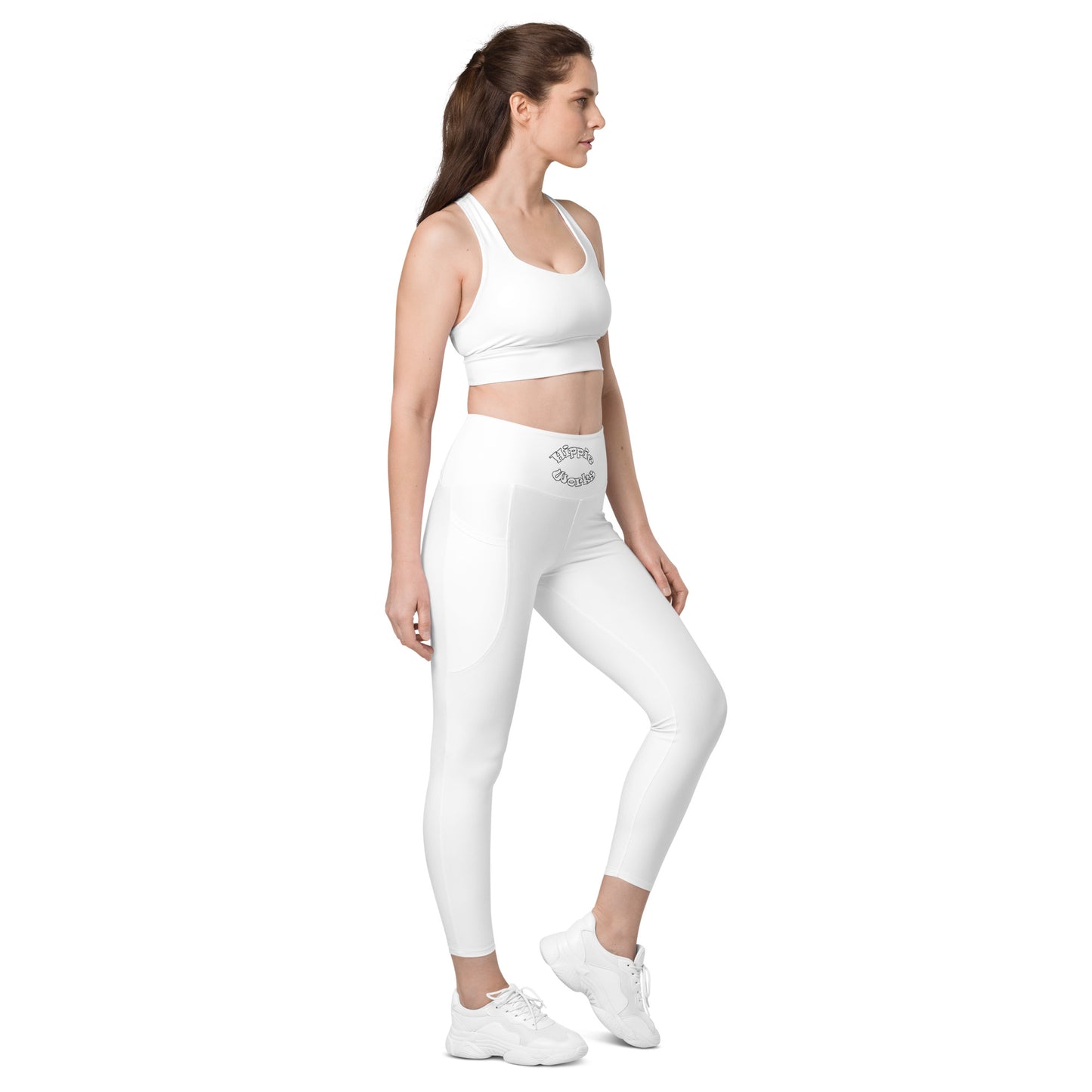 White Leggings with pockets – Hippieworks