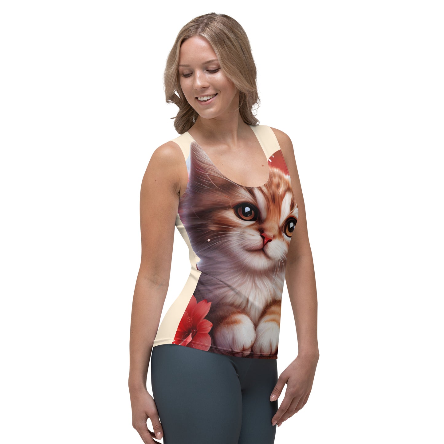 "Kool Cat #11" Sublimation Cut & Sew Tank Top