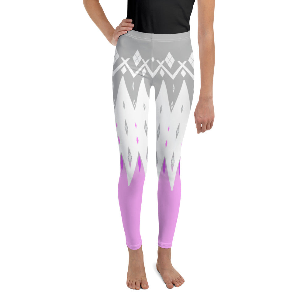 "Diamond Pink" Youth Leggings