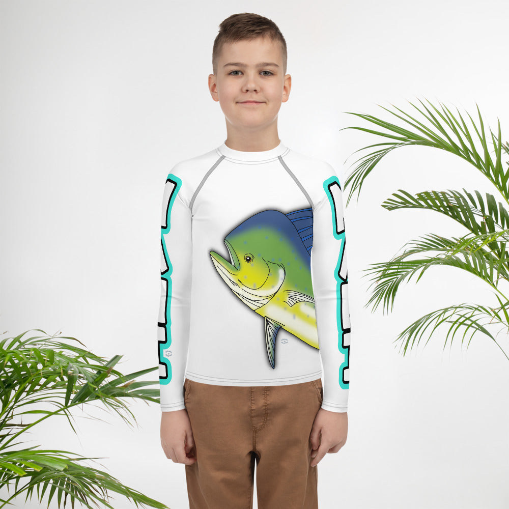 "Mahi Mahi" All Over Print Youth Rash Guard