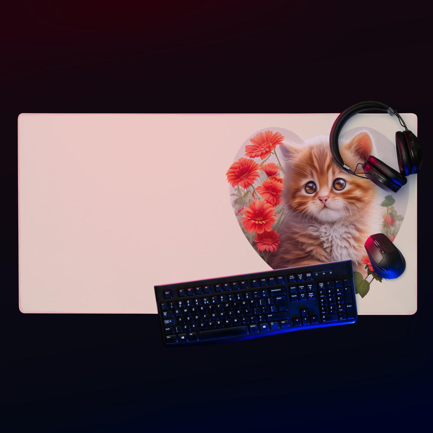 "Kool Cat" Gaming Mouse Pad