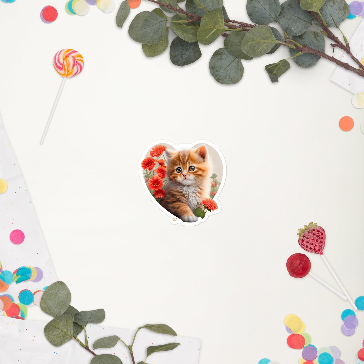 "Kool Cat #12" Bubble-free stickers