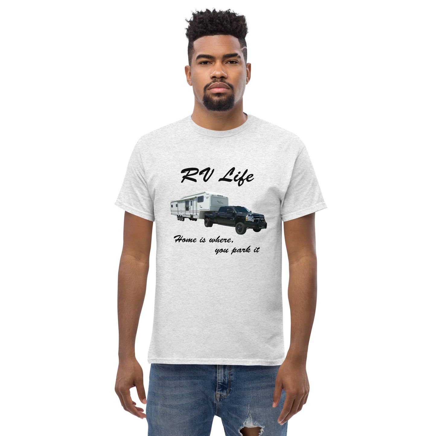 "RV Life - Home Is Where You Park It" Men's Classic Tee