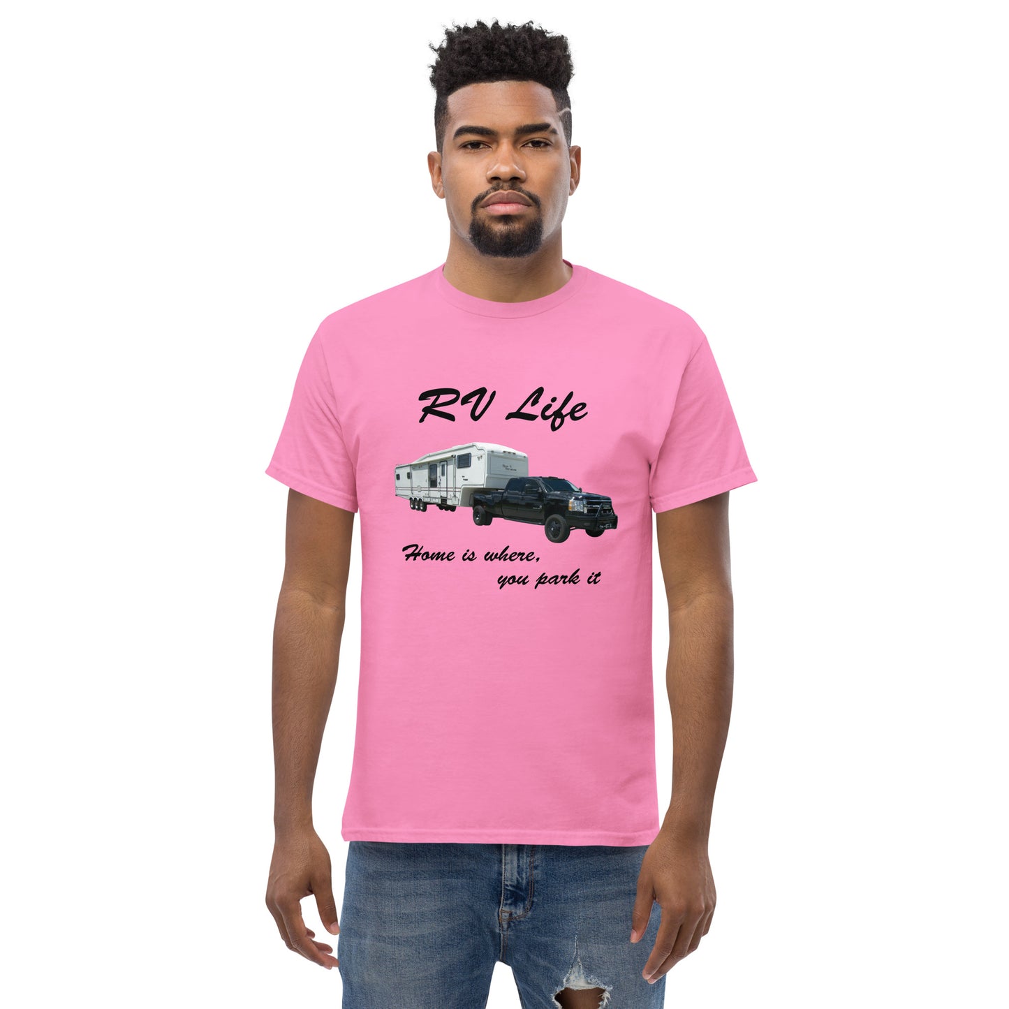 "RV Life - Home Is Where You Park It" Men's Classic Tee