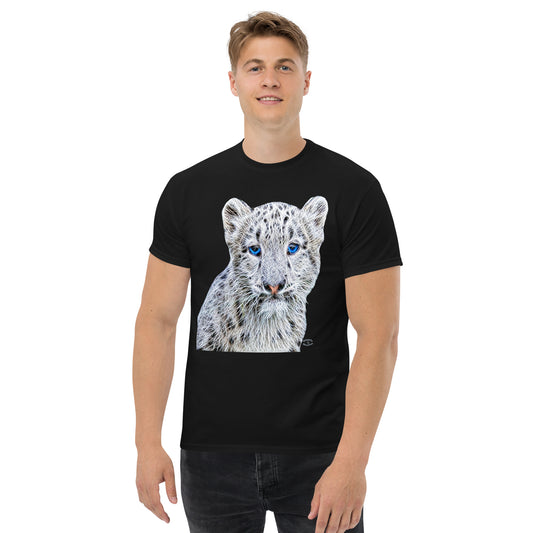 "Snow Leopard Cub" Men's Classic Tee