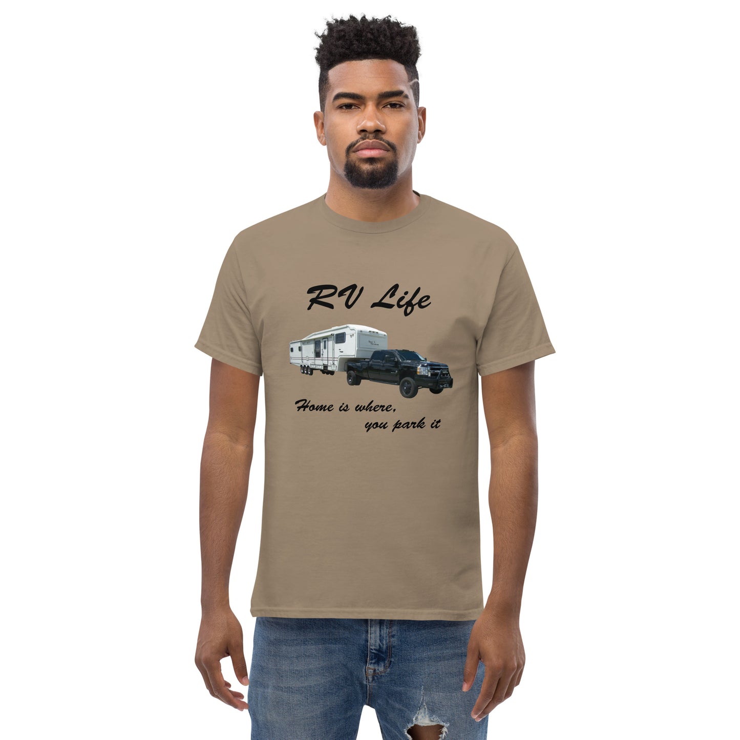 "RV Life - Home Is Where You Park It" Men's Classic Tee