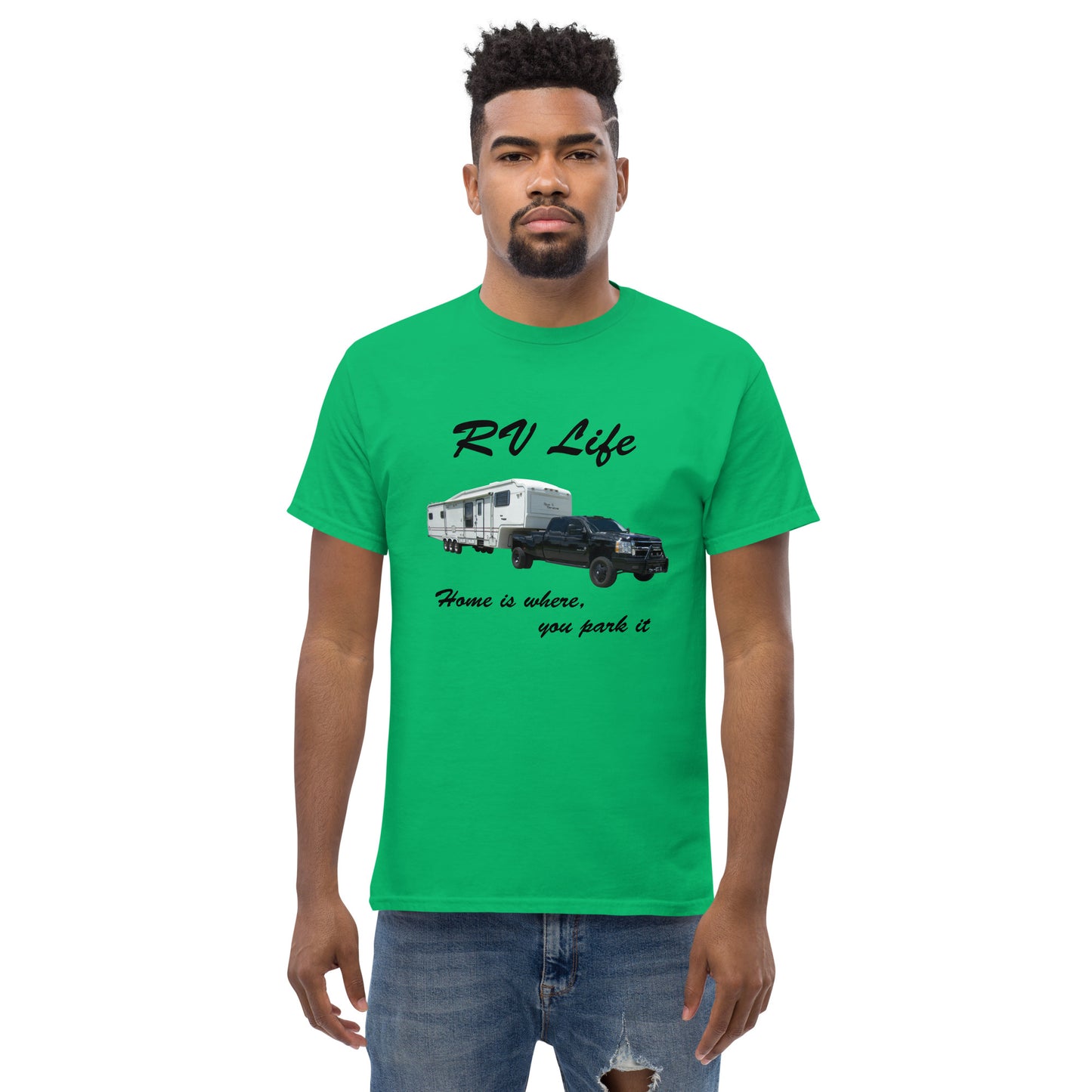 "RV Life - Home Is Where You Park It" Men's Classic Tee