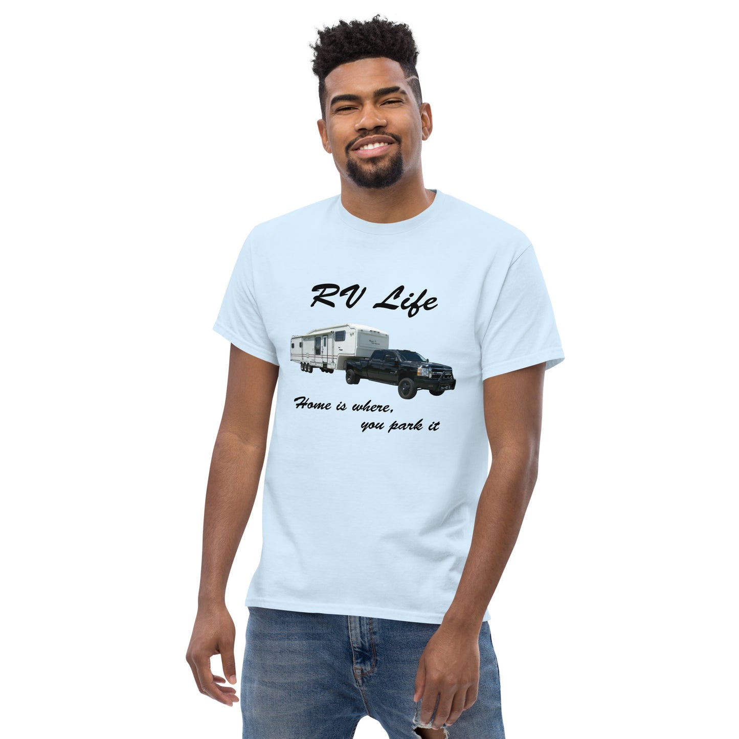 "RV Life - Home Is Where You Park It" Men's Classic Tee