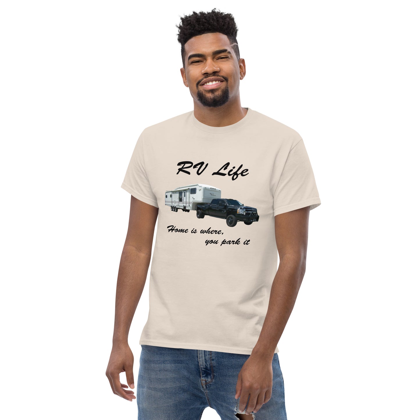 "RV Life - Home Is Where You Park It" Men's Classic Tee