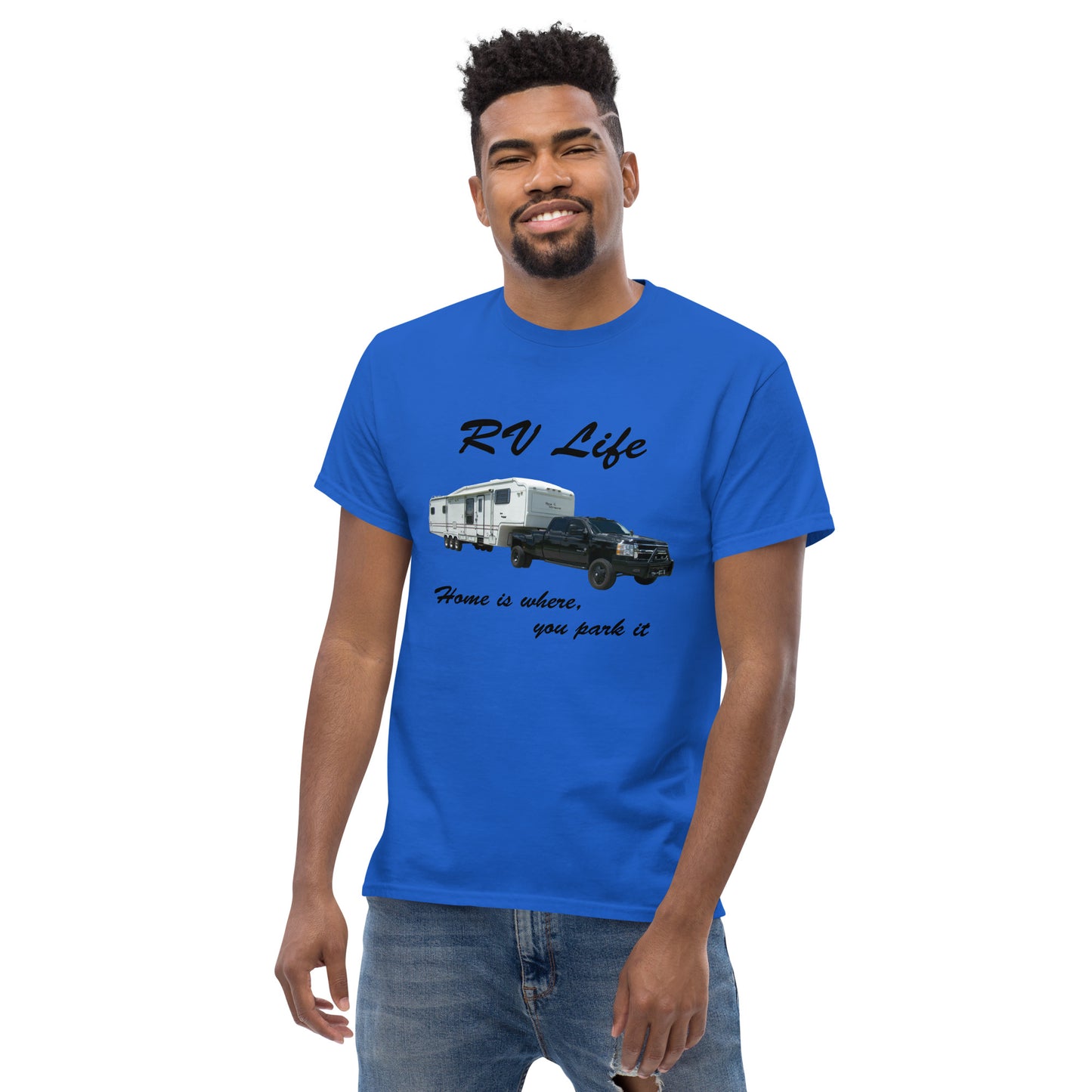 "RV Life - Home Is Where You Park It" Men's Classic Tee