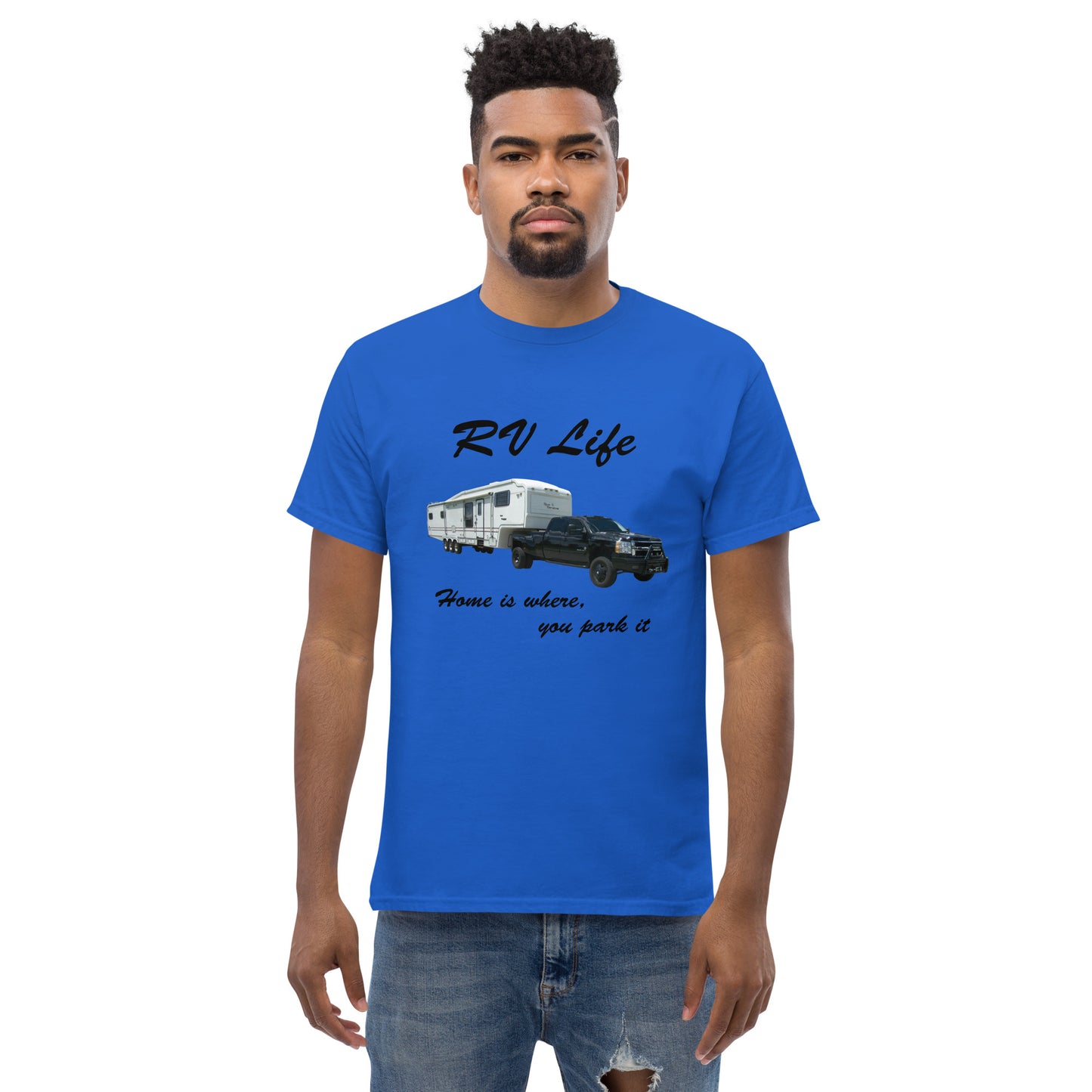 "RV Life - Home Is Where You Park It" Men's Classic Tee