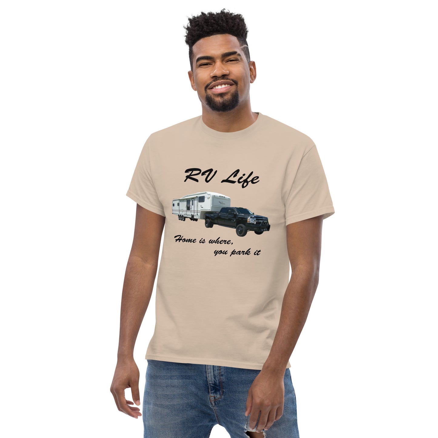 "RV Life - Home Is Where You Park It" Men's Classic Tee