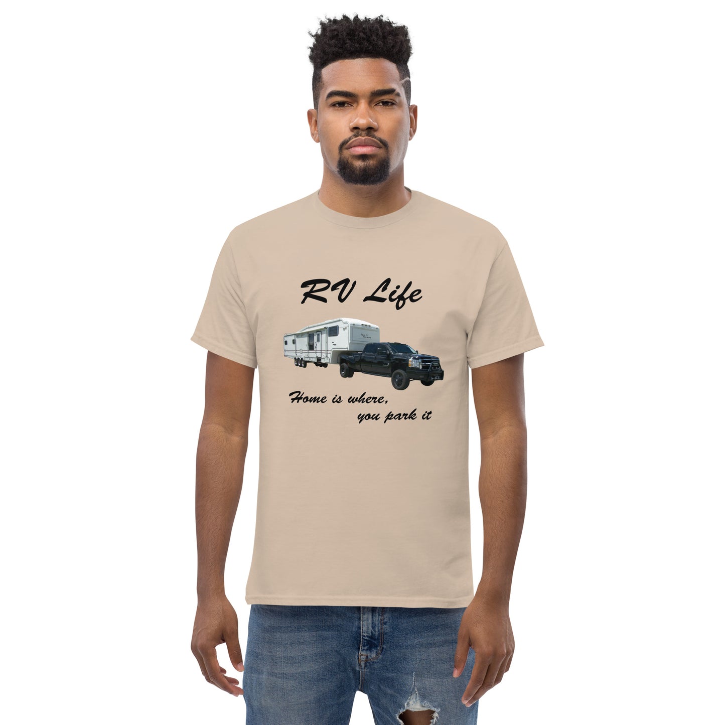 "RV Life - Home Is Where You Park It" Men's Classic Tee