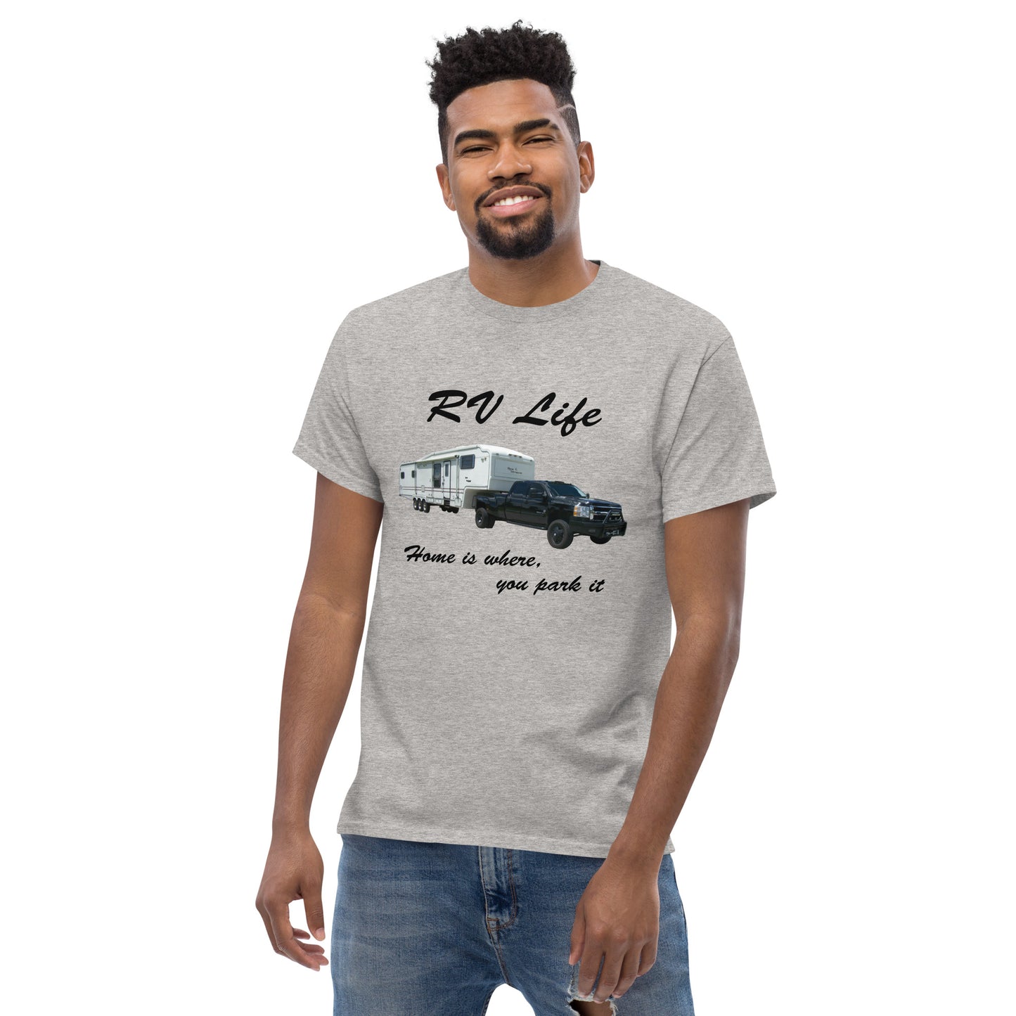 "RV Life - Home Is Where You Park It" Men's Classic Tee