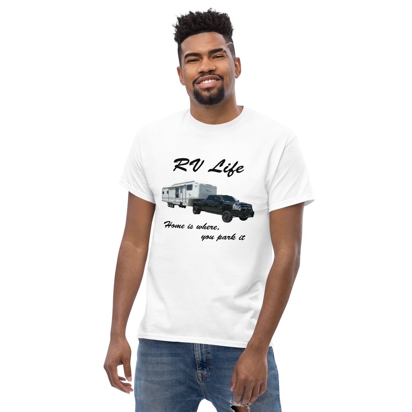 "RV Life - Home Is Where You Park It" Men's Classic Tee