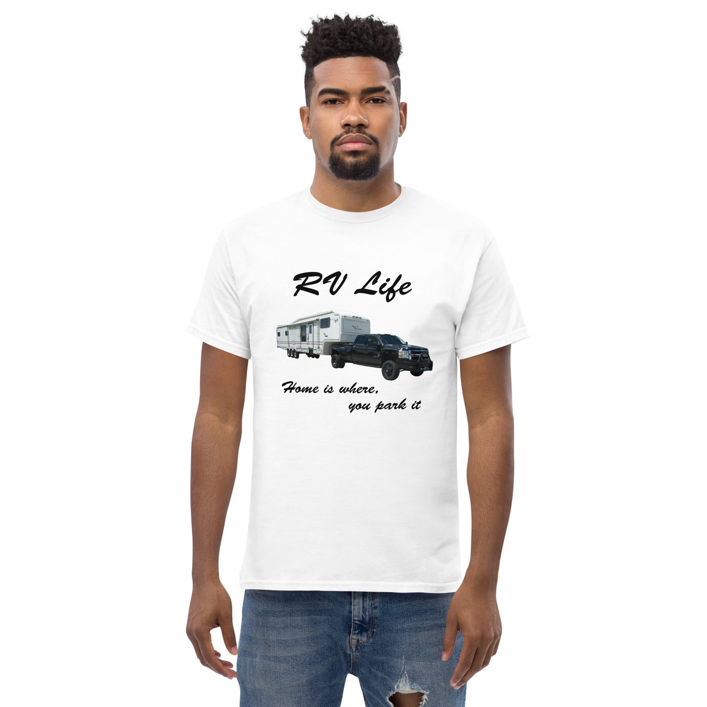 "RV Life - Home Is Where You Park It" Men's Classic Tee