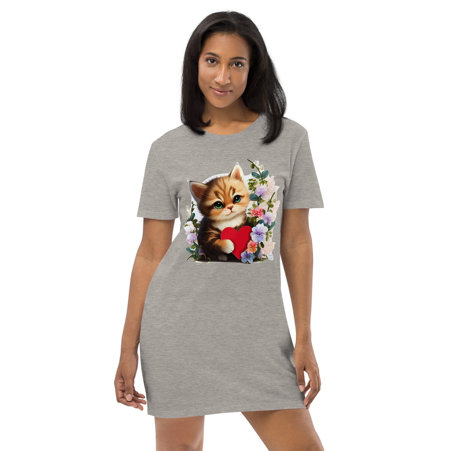 "Kool Cat" Organic Cotton T-Shirt Dress