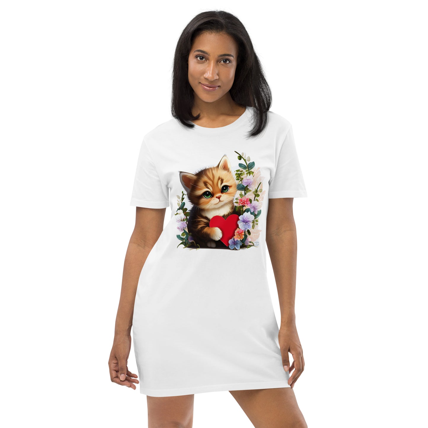 "Kool Cat" Organic Cotton T-Shirt Dress