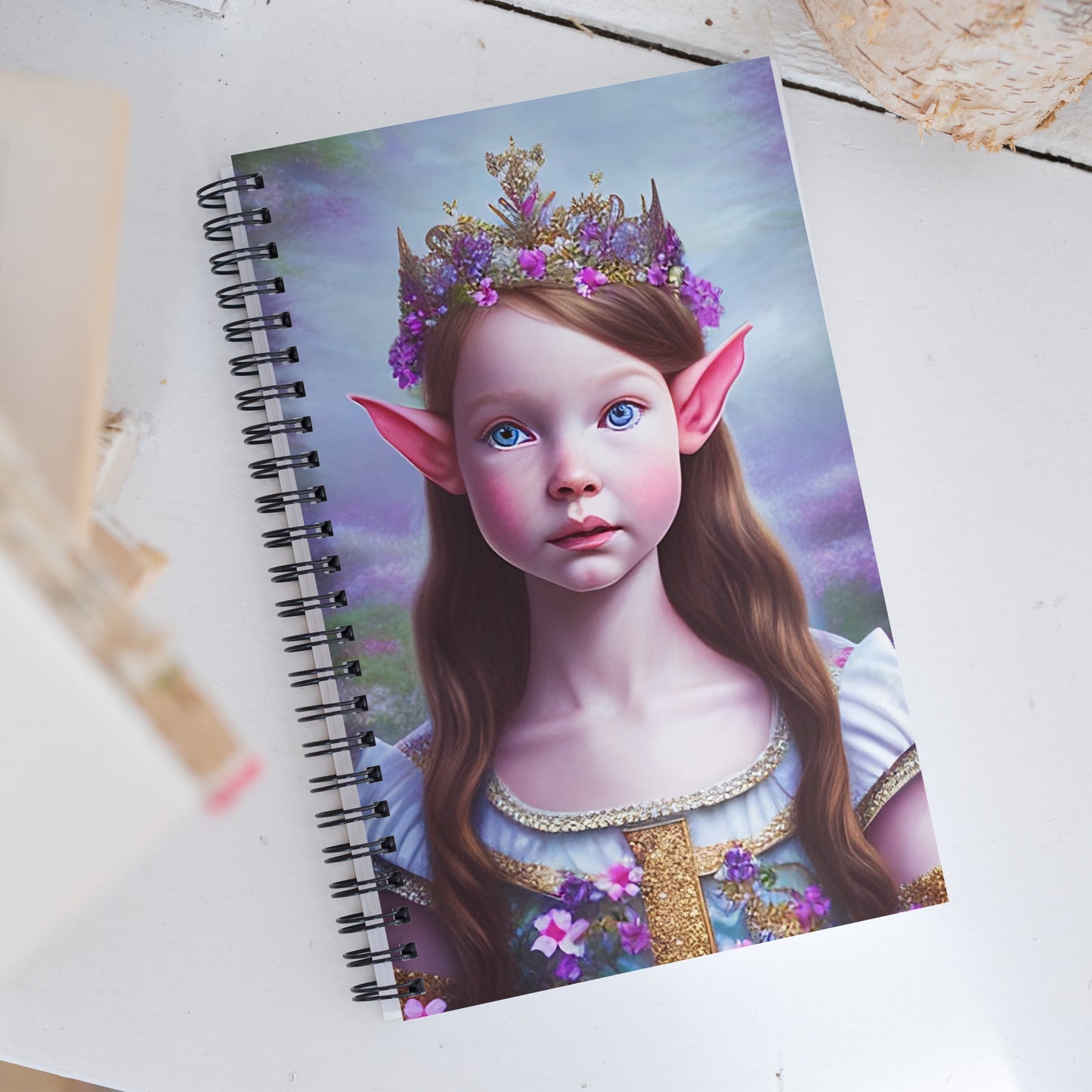 "Elf Princess" Spiral Notebook