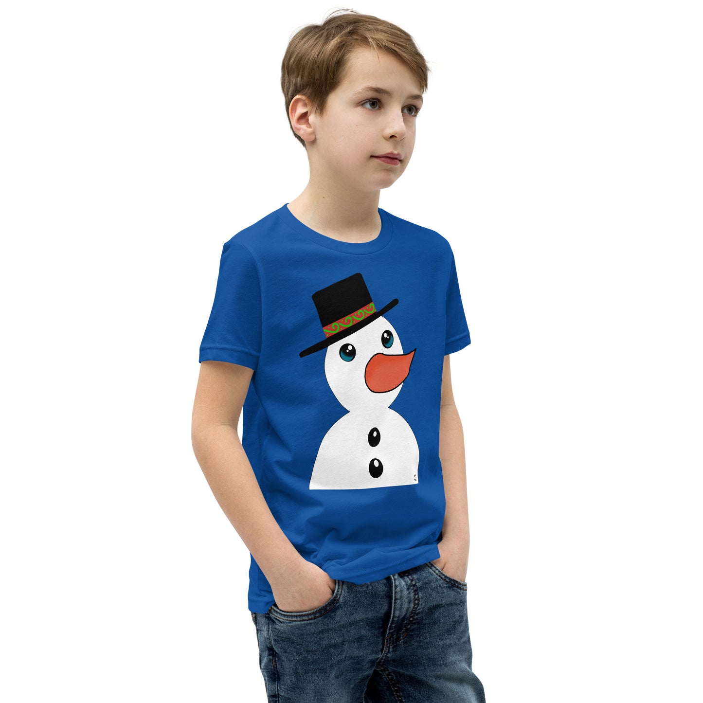 "The Snowman" Youth Short Sleeve T-Shirt